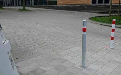 Stadt sperrt Plaza-Zufahrt mit Pollern