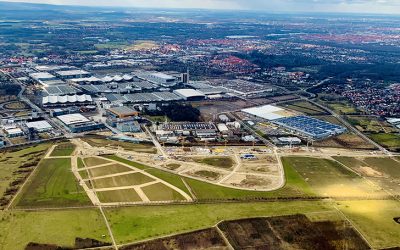 Perspektivwechsel: Der Expo Park von oben