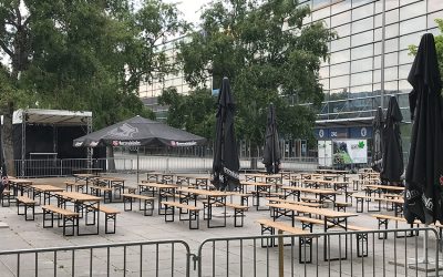 EM schauen auf der Paza