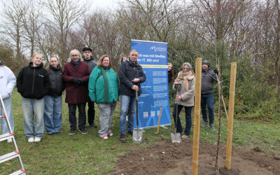 Baum-Challange: MMBbS pflanzt Apfelbaum